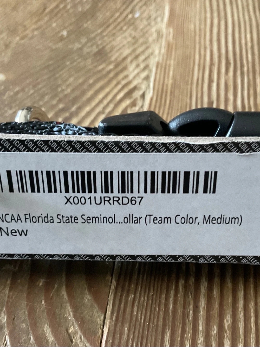 FSU Florida State Seminoles Red Pet Collar with Logo